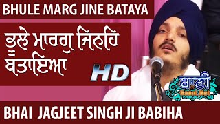 Bhule Marg Jine Bataya | Bhai Jagjit Singh ji, Babiha | Gurmat Kirtan | Naraina | 31.Dec.2019